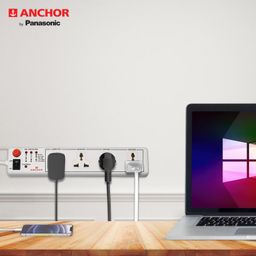Anchor by Panasonic 4 way 6A International Socket with Single Switch | 4 Way Extension Board with 4 Mtr Extension Cord | Multi Plug Socket for Home Wall, Office (22048) image 5