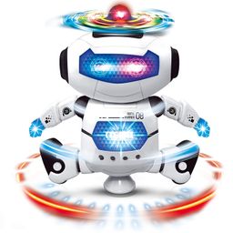 Goyal's Stylish Dancing Robot's with 3D Lights and Music, Non Toxic Plastic - Multicolor (Dancing Robot White) image 1