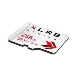 PNY XLR8 256GB Gaming Class 10 U3 V30 microSDXC Flash Memory Card - 100MB/s, Class 10, U3, V30, A2, 4K UHD, Full HD, UHS-I, Micro SD image 1