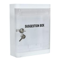 Aura Plast All in 1 Multipurpose Suggestion Box | Letter Box | Complaint Box | Donation Box with Lock Table Top or Wall Mount (Small Size) image 4