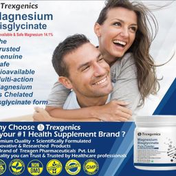Trexgenics MAGNESIUM BISGLYCINATE POWDER provides a highly bioavialble form of Magnesium, No Laxative effect, added benefits of the amino acid Glycine (Pack of 1) image 5