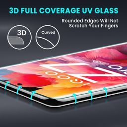 opentech OpenTech® UV Tempered Glass Screen Protector Compatible For Motorola Moto Edge 50 Fusion (6.7 inches) With Edge To Edge Coverage And Easy Installation Kit image 3