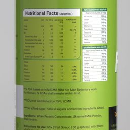 fitlivon Whey Protein Powder with High Protein Efficiency | Easy Dissolving & digesting | No added Sugar | Rich BCAA & PDCASS level | Tested & Certified |12gm Protein/Scoop 30 servings(400 gm/0.8lb) image 3