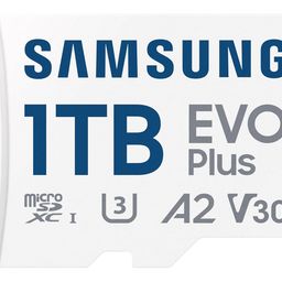 SAMSUNG EVO Plus w/SD Adaptor 1TB Micro SDXC, Up-to 160MB/s, Expanded Storage for Gaming Devices, Android Tablets and Smart Phones, Memory Card, MB-MC1T0SA/IN image 1