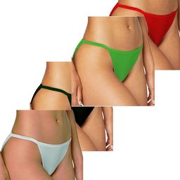 pavvoin Women's Multicolored String Bikini Panty image 1