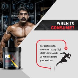 MuscleBlaze Citrulline Malate Powder(Unflavoured,100 G)| Supports Endurance & Muscle Pump,1 Count,50 Servings image 4