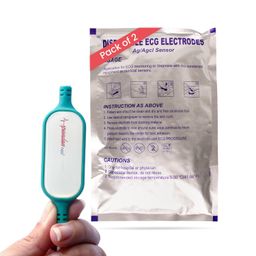 sunfox Spandan Neo with 2 Packet of Electrodes | ECG Device | Heart Rate Monitor | Detects AFib & Irregular Arrhythmias | Portable ECG Machine for Home Use | Reports in 10 sec | 99.7% Accurate image 1
