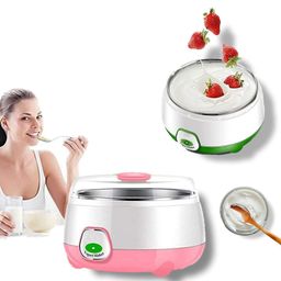 ULTRINA Automatic Yogurt Maker Machine With Stainless Steel Inner Container with temperature control, Automatic Curd & Home DIY Dahi maker Container (Multicolor) image 1