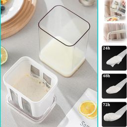 droposale Greek Yogurt & Curd Maker - 1100ml | Easy Homemade Yogurt Maker | Multipurpose Yogurt, Curd, and Cheese Strainer | Durable and BPA-Free Design (Yoghurt Filter) image 5