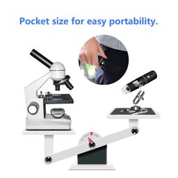 Microware WiFi Digital Microscope, Wireless Microscope, Portable 50 to 1000X Black Updated Magnification Endoscope with Mini 8 Led Inspection Camera for iPhone iOS and Android Smartphone, Ipad image 4
