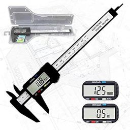 yklsxkc Digital Calipers,Electronic Digital Calipers,YKLSXKC LCD Screen displays 0-6"Caliper Measuring Tool,inch and Millimeter Conversion, Suitable for Jewelry Measurement and 3D Printing image 1