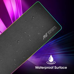 Ant Esports MP400 RGB - Gaming Mouse Pad-XL- Large Extended LED Mousepad, Anti-Slip Rubber Base with Waterproof Coating for Gamer/Office – Black. image 4