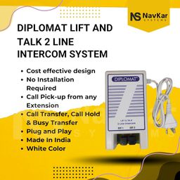 Navkar Systems Diplomat Lift and Talk 2 Line Intercom System image 4