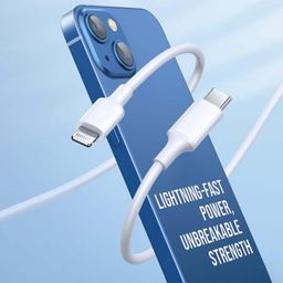 Kratos Type C to Lightning cable for iphone 20W Fast Charging, designed for iphone cable with 480Mbps Data Sync compatible with iPhone 14, 13,12,11,9,8,7 Series, SE and all iPhones with lightning port image 3