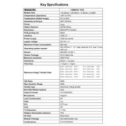XUZHID 1200MP IMX258 Autofocus Webcam 3840x3104 Camera Module for Office Use Durability ABS with USB Output Cable image 3