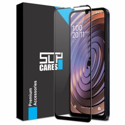 supcares Military-Grade Gorilla Tempered Glass Screen Protector for Redmi A4, Redmi 14C and Poco C75 (6.88 Inch) With Installation Kit | Edge to Edge Coverage | Black image 1