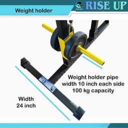 RISE UP ™ LAT Pulldown Machine with Sitting Position Rowing , Biceps , Triceps & Varity of Exercises image 2