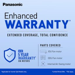 Panasonic 1.0 Ton 4 Star Premium Wi-Fi Inverter Smart Split AC (Matter Enabled, Higher Airflow, Copper Condenser, 7in1 Convertible, True AI, 4-Way, PM 0.1 Filter, CS/CU-NU12AKY4W, White) image 2