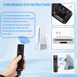 4 Pack Wii Remote Controller, Built in Motion Plus Replacement Remote Controller Compatible for Wii Wii U, with Wrist Strap (White) image 3