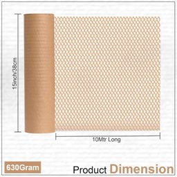 glun GLUN® Honeycomb Paper Roll is a sustainable and protective Packaging Solution, It is perfect for wrapping fragile items, lightweight, and recyclable, and it is ideal for shipping, storage. image 5