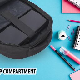 Wildcraft Polyester Stylish 25.6 liters Multi-Colour Laptop Backpack (Black) image 5