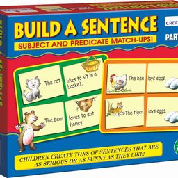 Creative's Build a Sentence Part-1 | Subject & Predicate Match -Ups Cards |Children Learning Cards Game | Learning & Educational Card for Kids | Ages 7 & Up image 1