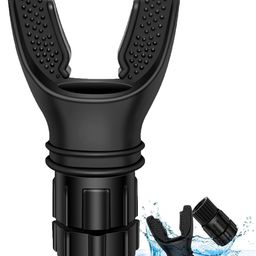 Lung Exercise Device with Textured Grips, Water-Resistant, Black image 1