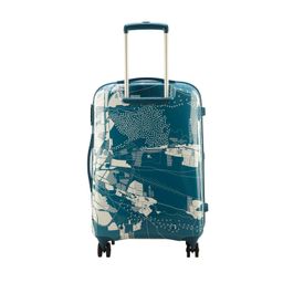 skybags Globerunner 67 Cm Medium Check-In Polycarbonate 4 Spinner Lightweight Hardsided Suitcase (Blue) image 4