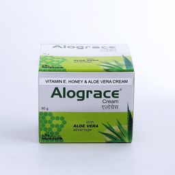 alograce Moisturizing Cream with Vitamin E, Honey & Aloe Vera | for Normal, Dry and Sensitive skin | 50 gm image 2
