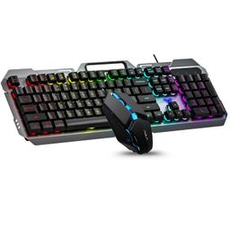 Aula F2023 Wired Gaming Keyboard and Mouse Combo|Premium RGB Backlit Gaming Keyboard & Mouse with 6 Keys | 3600 DPI Wired Mouse and Keyboard Combo image 1