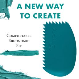 Princeton Catalyst Silicone Wedge Tool | Crafted from Flexible Silicone | Ergonomically Designed to Fit in Your Hand | Works Well with All Mediums | No. 6, Shape - W06, Colour - White image 4