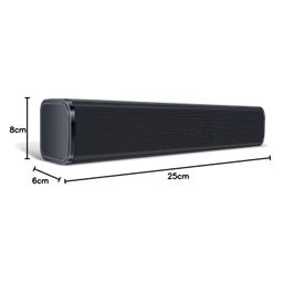 CHIST (F2.0 6W Soundbar, Supports Mobile Devices and Computers,(Black, Stereo Channel) image 2