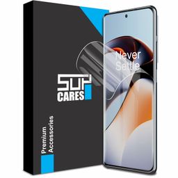 SupCares TPU Unbreakable Membrane Screen Protector for Oneplus 11R (6.74 Inch) With Easy Self Installation Kit | Fingerprint Working | Edge to Edge Coverage | Transparent image 1