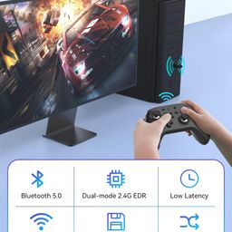 Wireless Adapter for Gulikit Controller (Kingkong, King Kong 2 Pro), Zen Pro Controller, 2.4G Bluetooth Adapter Supports Windows7/8/10/11, black, PC02 image 4