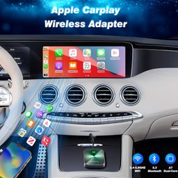 xintuo 2-in-1 Wireless CarPlay Adapter Android Auto Adapter, Convert Wired to Wireless CarPlay Dongle, Plug & Play USB Adapter for Cars, Seamless Control Adapter for iOS 10+/ Android 11+ (Green) image 3