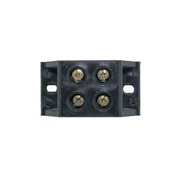 Ovicart 60A 2 Way Bakelite Connector Strip Black Screw Terminal Connection Block image 1