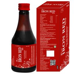 Knoll Healthcare Iron Red Syrup Iron with Multivitamin & Folic Acid Syrup Increase red blood cells 450 ml (Pack of 1) image 2