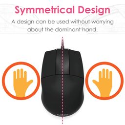 elecom ELECOM-Japan Brand- 3 Button BlueLED Wired 3DCAD Mouse Remove The Scroll Wheel, Symmetrical Design, 600/1200 Counts Switch/Black/M-CAD01UBBK image 3