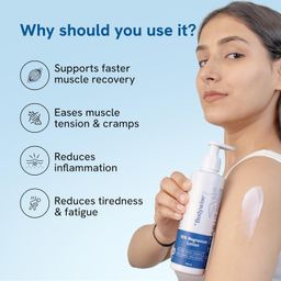 Be Bodywise 10% Magnesium Sleep Body Lotion 200ml | For Muscle Recovery & Relaxation | Infused with Shea Butter & Lavender | Mildly Scented, Lightweight & Non-Greasy Formula image 2