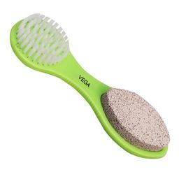 VEGA 3 In 1 Pedicure Brush Kit Tool for Cleanse, Scrub & File Dead Skin image 1