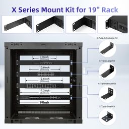 Rack Mount Kit 19 inch Adjustable Switch Rack Ears Compatible for Most Buffalo Tech, Cisco, NETGEAR,Dell, D-Link, Linksys and TRENDnet Products image 4
