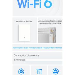 TP-Link AX3000 Wall-Mounted Wi-Fi 6 Router Archer Air R5 | Ultra-Thin & Compact | Dual Band Wi-Fi | Smart Beamforming Antennas | EasyMesh Compatible | Mounting Materials Included | Homeshield, VPN image 2