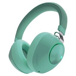 ZEBRONICS Duke Wireless Over Ear Headphone with Up to 60h Backup, Bluetooth, Dual Pairing, Gaming Mode, Environmental Noise Cancellation (ENC), LED Lights, Deep Bass, Voice Assistant Support (Green) image 1