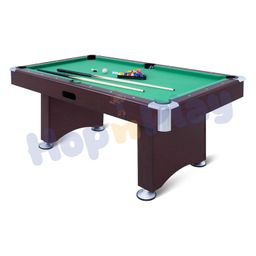 Hop N Play 6ft Portable Pool Table Set with Automatic Ball Return, Heavy-Duty Snooker Game Table with Leg Levelers, Cues, Balls, Triangle, Chalks and Brush for Adults Kids Home Game Room image 1