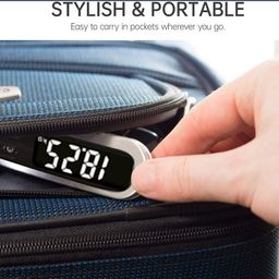 Themisto TH-WS11 Digital Luggage Scale with Target Value Setting (50kg), Silver image 4