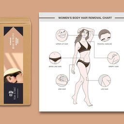 Tom & Gee Plain Waxing Strips - Without Wax for Leg-Women (3" X 9", Beige Color),140 Count image 3