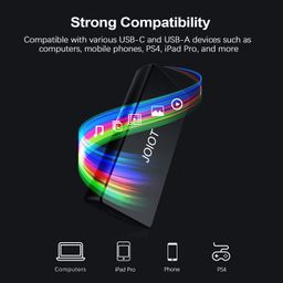 JOIOT 1TB Portable External SSD Up to 540MB/s USB 3.1 Type C Ultra-Light External SSD, Mini Portable Solid State Drive for Mac Windows Android Linux image 4