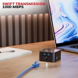 Honeywell New Launch 12-in-1 Type C Dock with 4K HDMI, MagSafe Wireless 15W, Ethernet Port, 4xUSB Ports, 2xType C PD 100W, Mic & Audio Port, SD & MicroSD Slot, All Type C Devices - Windows/MacBook image 4