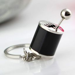 HEAVY DRIVER® 6Speed Creative Auto Part Model Gear Box Keychain Chrome Six-speed Manual Transmission Shift Lever Keyring Key Chain Turbo Car Gear Shift Stick Knob Keyfob image 5