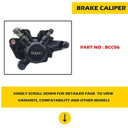 NIKAVI BCC06 Front Brake Caliper Assembly Compatible for TVS Apache RTR 160/180 ((Rear)) image 2